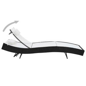Chaise longue Blanc - Matière plastique - Polyrotin - 70 x 92 x 213 cm
