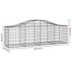 Panier de gabion 3017642-2 200 x 80 cm