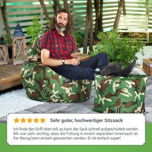 Gaming Sitzsack + Hocker "Cozy+Cube" Grün - Multicolor