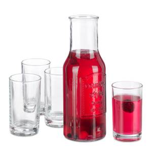 Wasserkaraffe Set mit Gläsern Glas - 10 x 28 x 10 cm