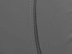 Lit double AVIGNON Gris - Cuir synthétique - 180 x 70 x 221 cm