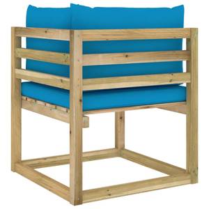 Ecksofa 3009699-1 Blau - Holzwerkstoff - Holzart/Dekor - 64 x 70 x 64 cm