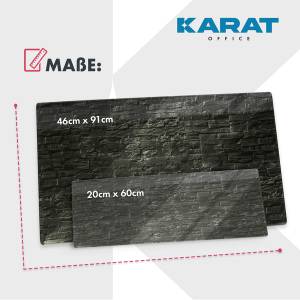 Design-Glas Memoboard Stone 46 x 91 cm