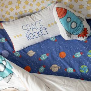 Space rocket Spannbetttuch Textil - 4 x 90 x 200 cm