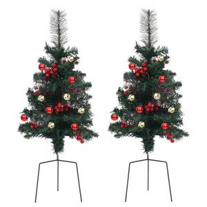 Weg Weihnachtsbaum (2er Set) 340524 Grün - Metall - Kunststoff - 38 x 76 x 38 cm