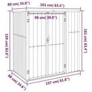 Remise à outils 3006852 Vert - Largeur : 161 cm