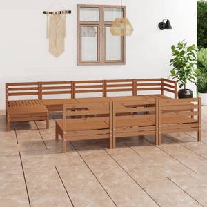 Meubles de jardin (lot de 11) 3010623 Marron - Bois massif - Bois/Imitation - 64 x 29 x 64 cm