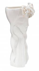 Elegante Porzellanvase Weiß - Porzellan - 13 x 29 x 15 cm