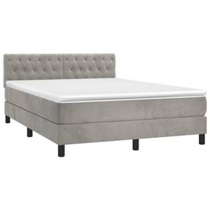 Boxspringbett 3017268-17 Hellgrau - 144 x 193 cm