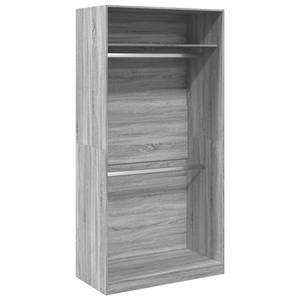 Kleiderschrank 298537-6 Hellgrau - Breite: 100 cm