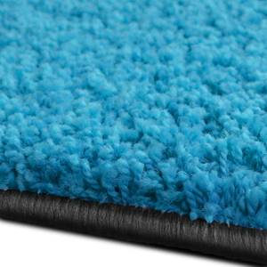 Shaggy-Teppich Barcelona Blau - Kunststoff - 100 x 3 x 400 cm