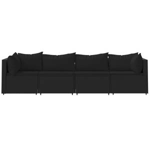 Garten-Lounge-Set 3029629-3 (4-teilig) Schwarz