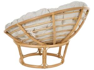 Gartenstuhl SALVO 2-tlg Beige - Blau - Weiß - Rattan - 110 x 77 x 110 cm