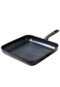 Grillpfanne Memphis Schwarz - Metall - 28 x 5 x 28 cm