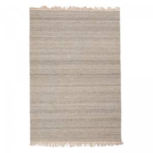 Tapis salon STOLAC Beige - Fourrure véritable - 130 x 8 x 190 cm