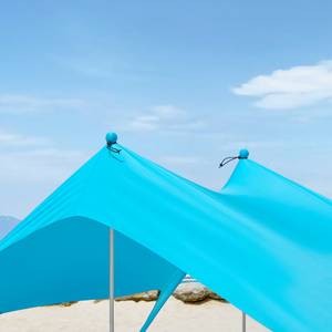 Tente de Plage OZT01-HB Bleu clair - 300 x 300 cm