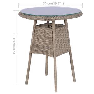 Garten Essgruppe (3-teilig)  44150 Braun - Metall - 50 x 60 x 50 cm