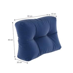 Coussin latéral Classic bleu Bleu