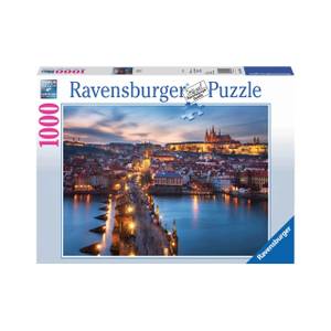 Puzzle Prager Nacht 1000 Teile Papier - 28 x 6 x 38 cm