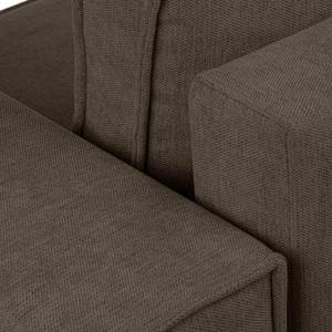 NAPI II Universal - Ecksofa Dunkelbraun - Breite: 246 cm