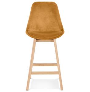 Tabouret De Bar MORISS Jaune moutarde - Jaune - Marron