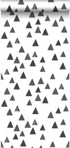 papier peint triangles graphiques 7291 Noir