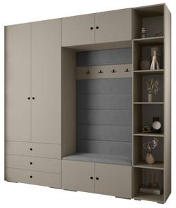 Garderobe Inova 2 Z10 Schwarz - Grau - Schwarz