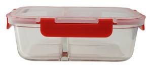 Fackelmann Frischhaltebox mit Teiler Glas - 8 x 22 x 17 cm