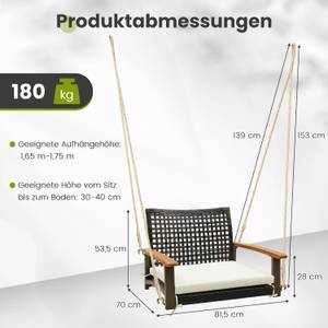 Hängesessel TI93829ITDE Braun - Rattan - 70 x 54 x 82 cm