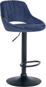 Tabouret de bar Milet Bleu - Noir