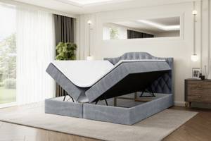 Boxspringbett VILA-1 Hellgrau - Breite: 140 cm - H3