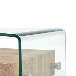 Couchtisch D573 Glas - 45 x 31 x 98 cm