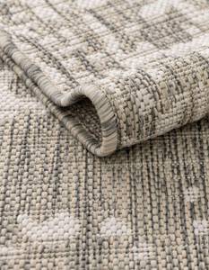 Outdoor Teppich Tulum Grau - Kunststoff - Textil - 122 x 122 cm