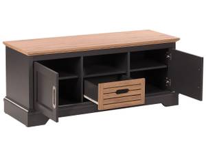 Meuble TV GARET Marron - Gris - Bois manufacturé - 120 x 50 x 40 cm