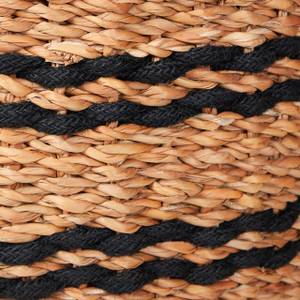 Aufbewahrungskorb aus Seegras Schwarz - Braun - Naturfaser - Rattan - 30 x 33 x 30 cm