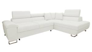 Ecksofa Cotere Premium Weiß - Holz teilmassiv - 270 x 91 x 202 cm