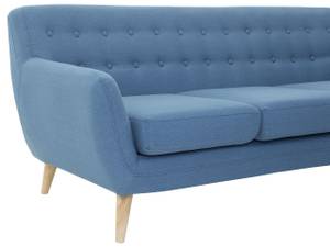 3-Sitzer Sofa MOTALA Blau - Eiche Hell