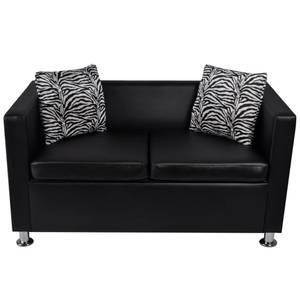 Sofa 3002824-3 (2-teilig) Schwarz - Kunstleder - 170 x 63 x 62 cm