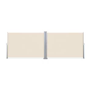 Doppelseitenmarkise Beige - Metall - 600 x 160 x 9 cm