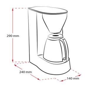 Single 5 Therm M 728 N Kaffeemaschine Schwarz - Metall - 18 x 31 x 23 cm