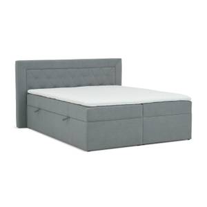 Boxspringbett Allure Pocket und Visco Grau - Breite: 200 cm