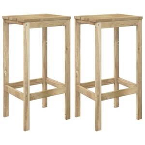 Gartenbar Set (3-teilig) 3096639 Braun - Massivholz - Holzart/Dekor - 60 x 110 x 60 cm