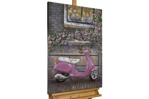 Metallbild Pink Ride Pink - Metall - 60 x 90 x 6 cm