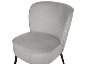 Fauteuil VOSS Noir - Gris - Gris lumineux