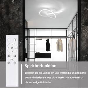 LED Deckenleuchte Möbius Weiß - Durchmesser: 40 cm