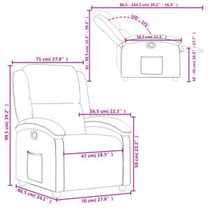 Relaxsessel 3032268-2 Rotbraun