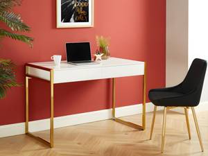 Schreibtisch MASON Weiß - Holzwerkstoff - 60 x 76 x 120 cm