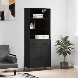 Highboard DE7160 Schwarz - Holzwerkstoff - 34 x 180 x 70 cm