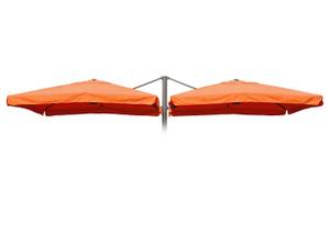 Revêtement pour double parasol T44 Orange - Textile - 303 x 1 x 303 cm