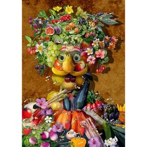 Puzzle Arcimboldo par Papier - 23 x 4 x 33 cm